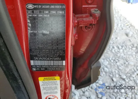 2013 Land Rover Range Rover Evoque Pure z USA, uszkodzony, nr VIN SALVN2BG4DH758954